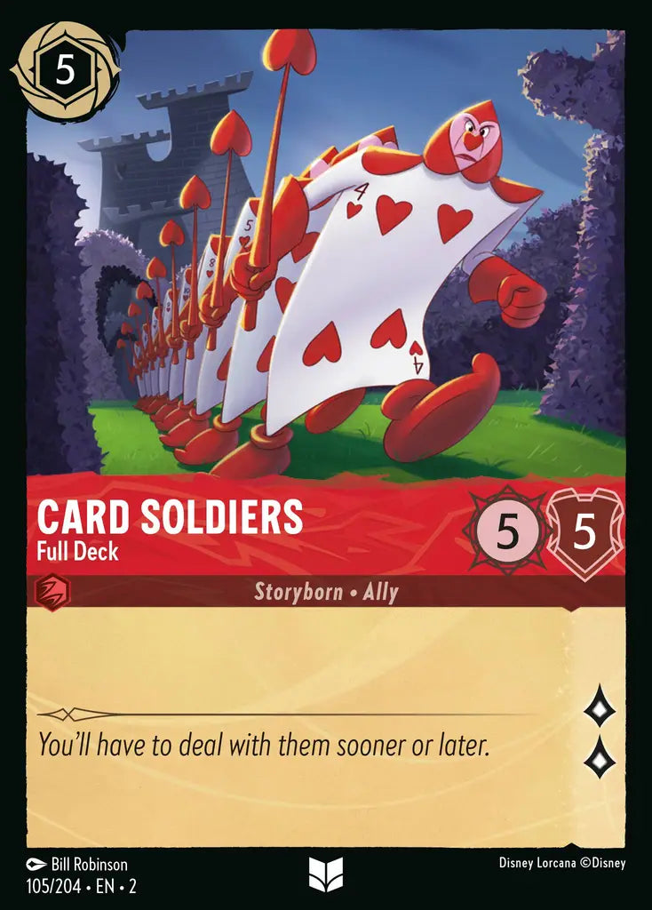 02 Rise of the Floodborn - 105/204 - Card Soldiers - Full Deck - FOIL