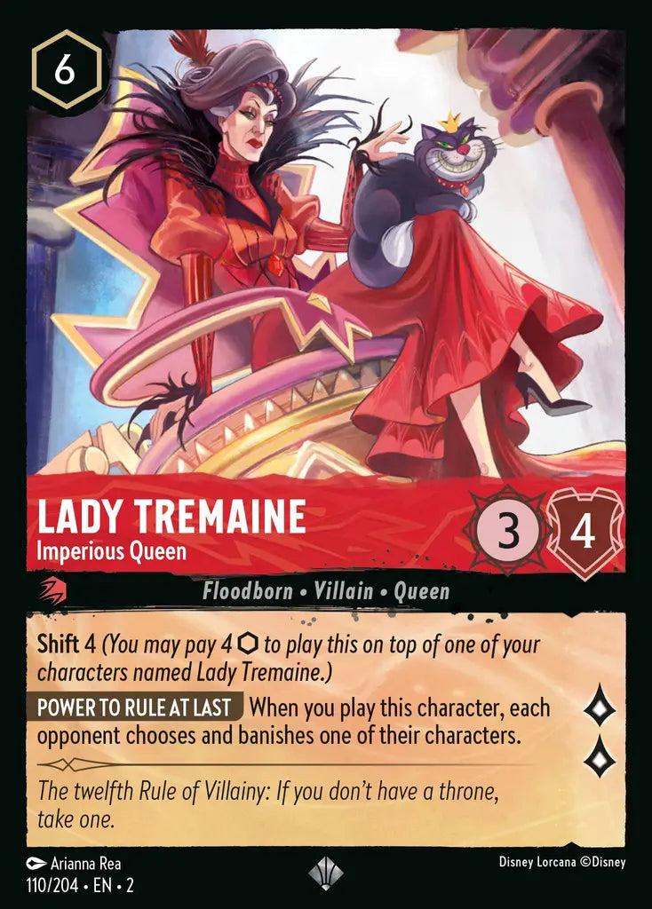 02 Rise of the Floodborn - 110/204 - Lady Tremaine - Imperious Queen - FOIL
