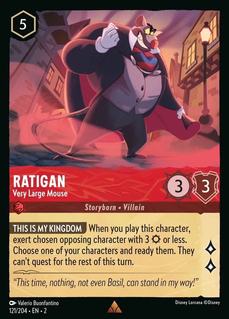 02 Rise of the Floodborn - 121/204 - Ratigan - Very Large Mouse - FOIL