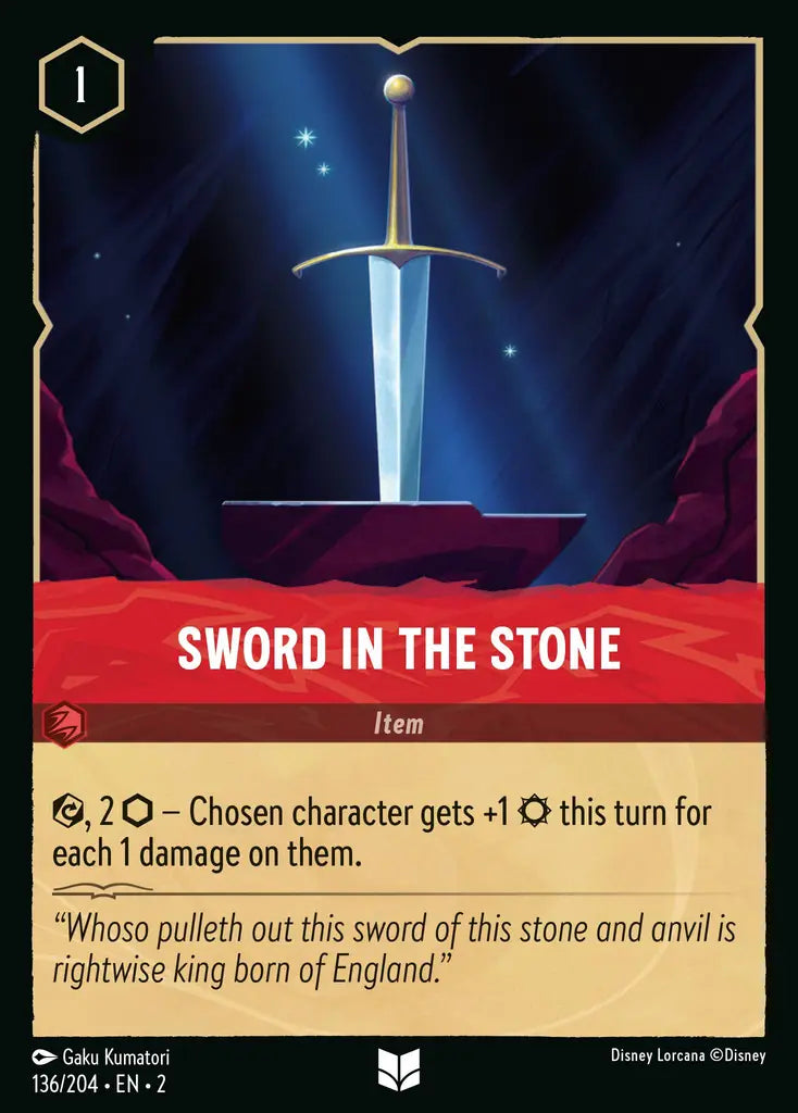02 Rise of the Floodborn - 136/204 - Sword In The Stone - FOIL