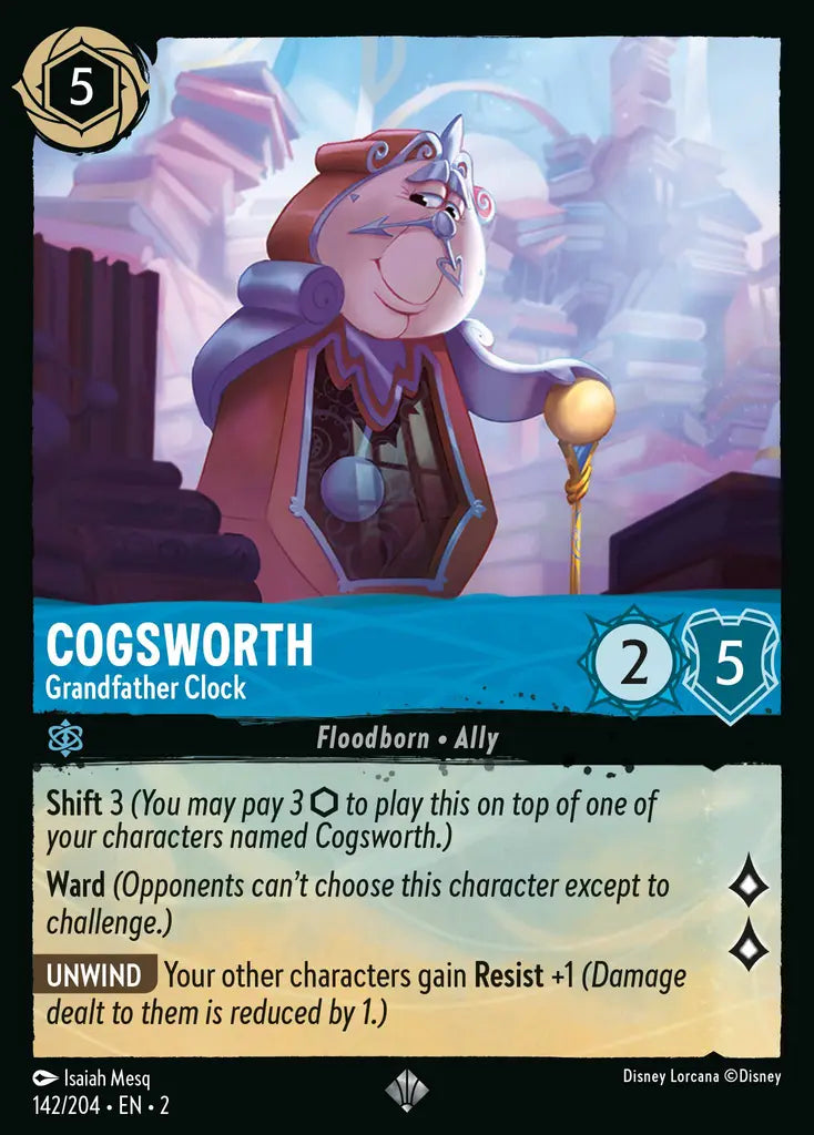02 Rise of the Floodborn - 142/204 - Cogsworth - Grandfather Clock - FOIL