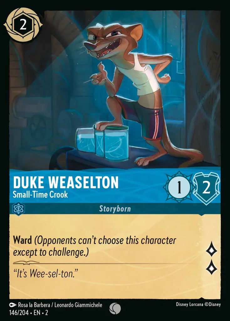 02 Rise of the Floodborn - 146/204 - Duke Weaselton - Small-Time Crook - FOIL