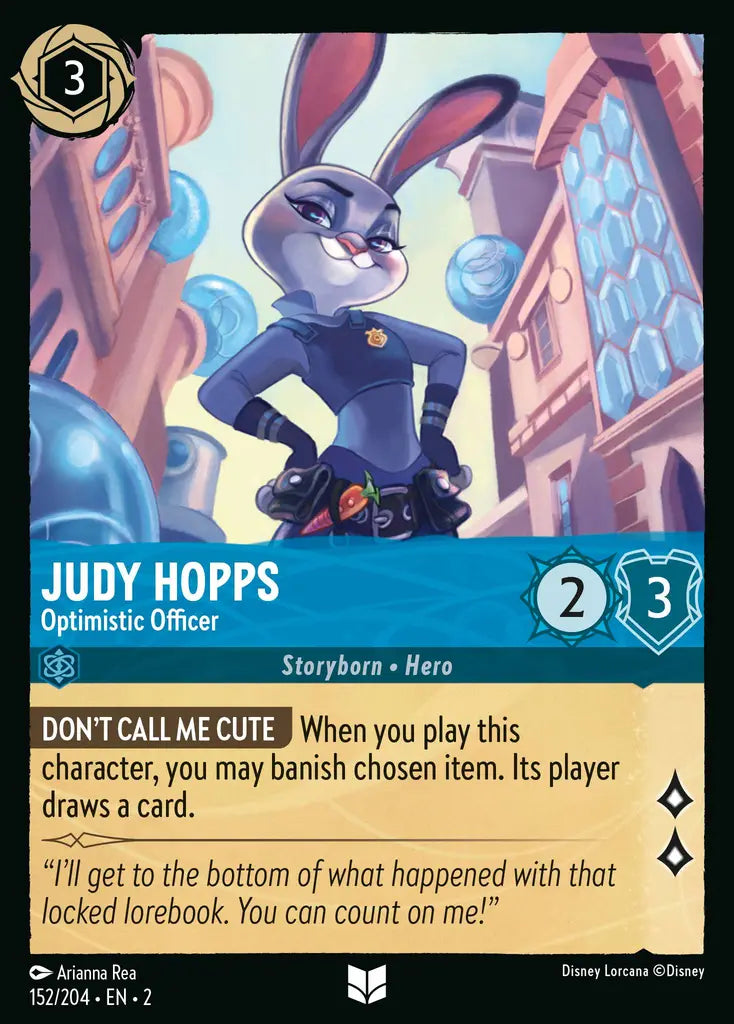 02 Rise of the Floodborn - 152/204 - Judy Hopps - Optimistic Officer - FOIL