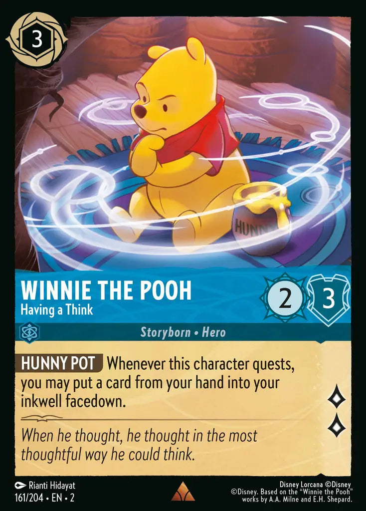 02 Rise of the Floodborn - 161/204 - Winnie The Pooh - Having A Think - FOIL