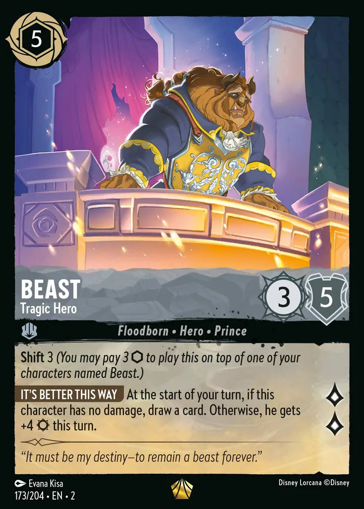 02 Rise of the Floodborn - 173/204 - Beast - Tragic Hero - FOIL