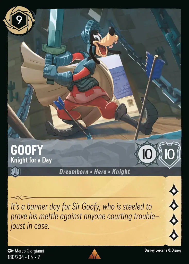 02 Rise of the Floodborn - 180/204 - Goofy - Knight for a Day - FOIL