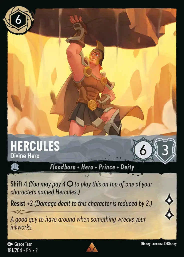 02 Rise of the Floodborn - 181/204 - Hercules - Divine Hero - NON FOIL