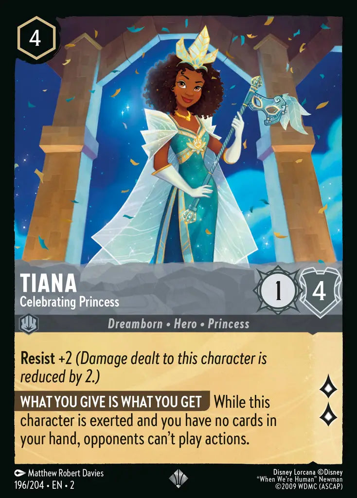 02 Rise of the Floodborn - 196/204 - Tiana - Celebrating Princess - FOIL