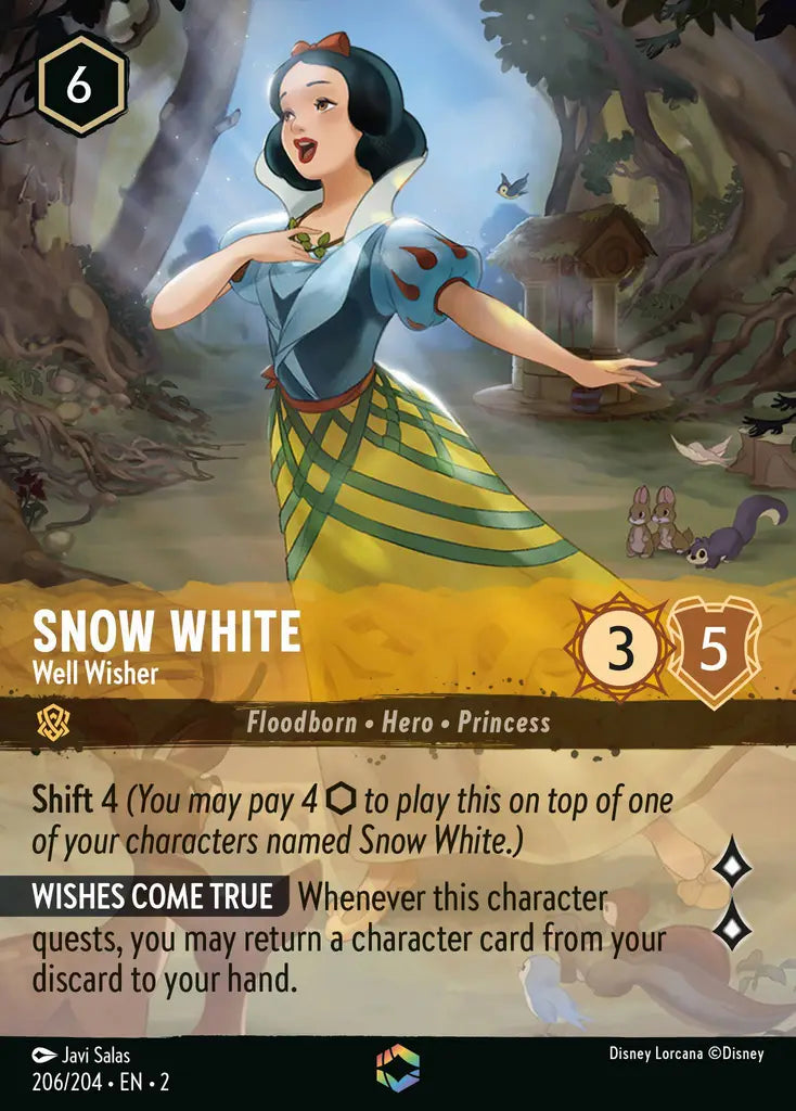 02 Rise of the Floodborn - 206/204 - Snow White - Well Wisher - FOIL