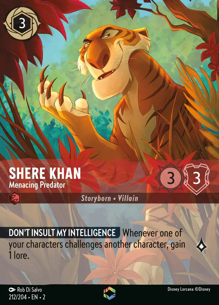 02 Rise of the Floodborn - 212/204 - Shere Khan - Menacing Predator - FOIL