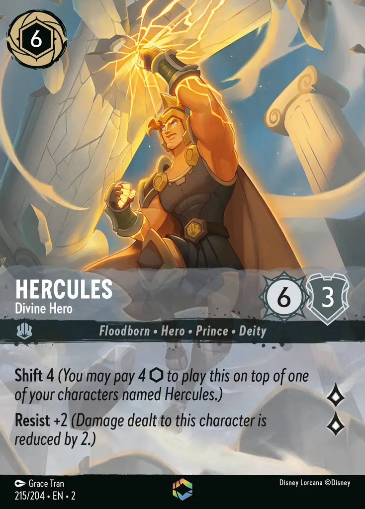 02 Rise of the Floodborn - 215/204 - Hercules - Divine Hero - FOIL