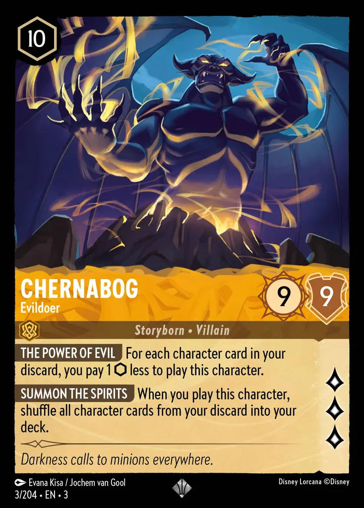 03 Into the Inklands - 003/204 - Chernabog - Evildoer - FOIL