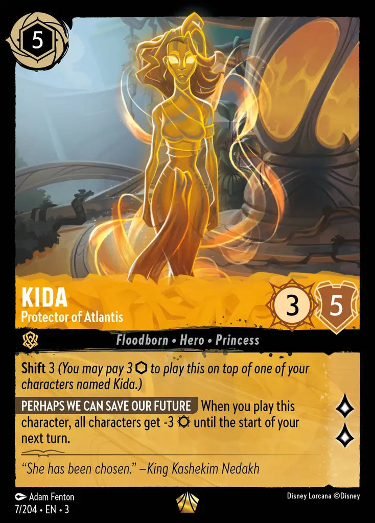03 Into the Inklands - 007/204 - Kida - Protector of Atlantis - NON FOIL