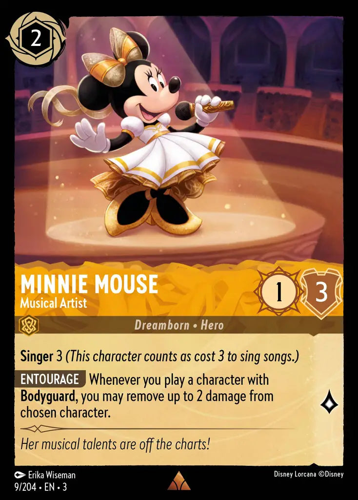 03 Into the Inklands - 009/204 - Minnie Mouse - Musical Artist - FOIL