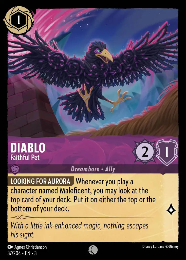 03 Into the Inklands - 037/204 - Diablo - Faithful Pet - FOIL
