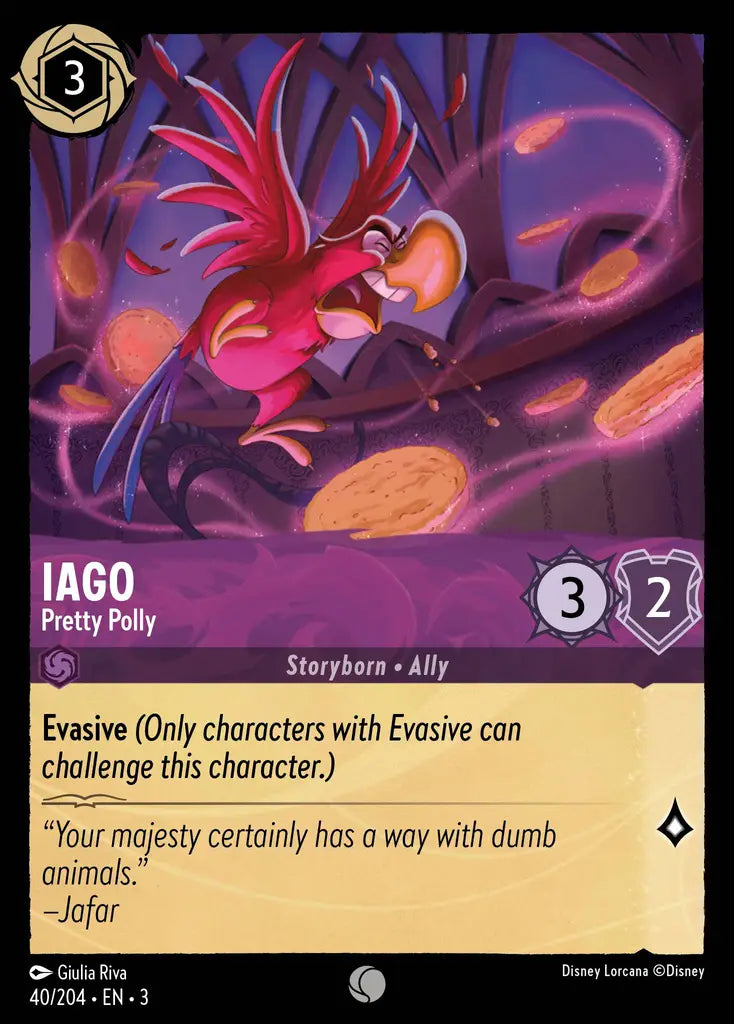 03 Into the Inklands - 040/204 - Iago - Pretty Polly - FOIL