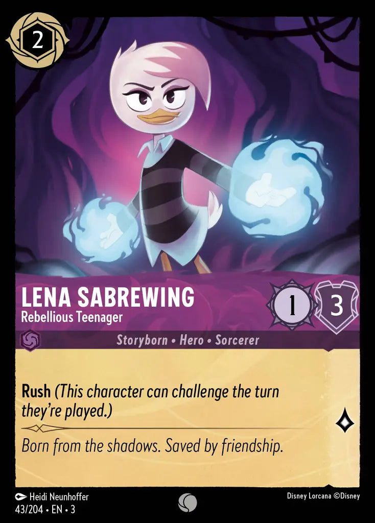 03 Into the Inklands - 043/204 - Lena Sabrewing - Rebellious Teenager - FOIL