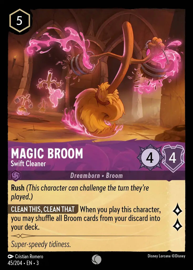 03 Into the Inklands - 045/204 - Magic Broom - Swift Cleaner - FOIL