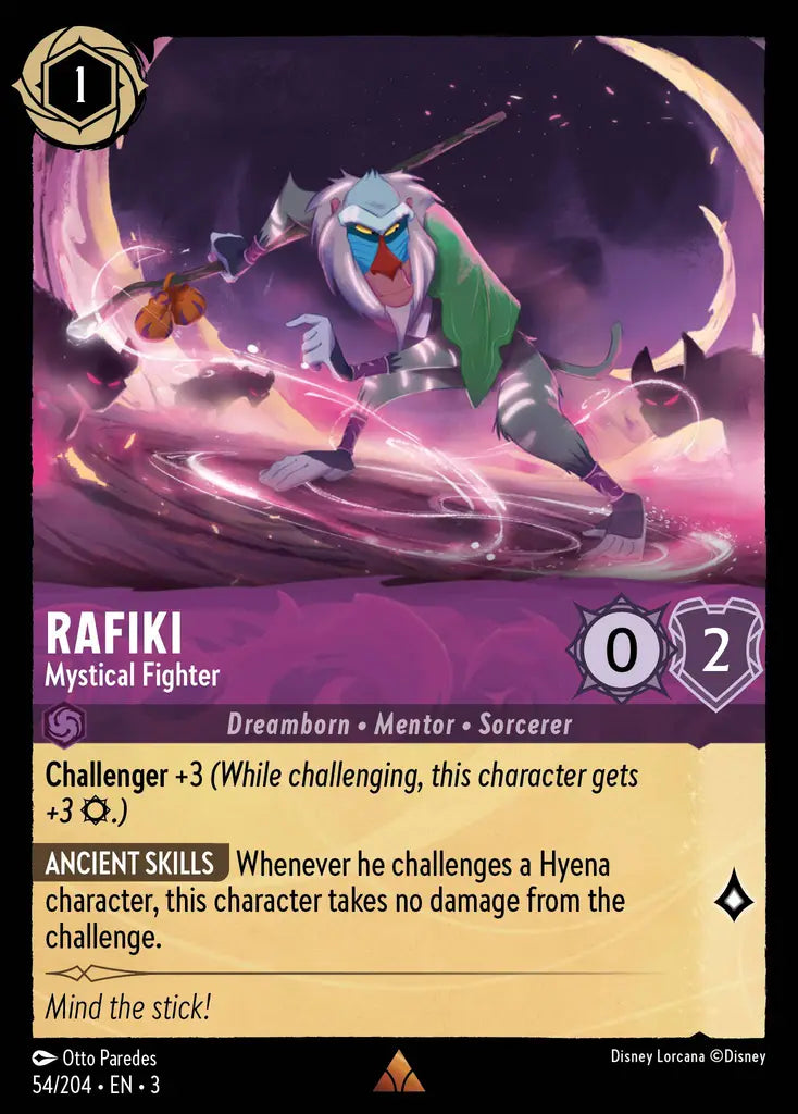 03 Into the Inklands - 054/204 - Rafiki - Mystical Fighter - NON FOIL