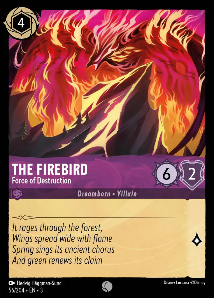 03 Into the Inklands - 056/204 - The Firebird - Force of Destruction - FOIL