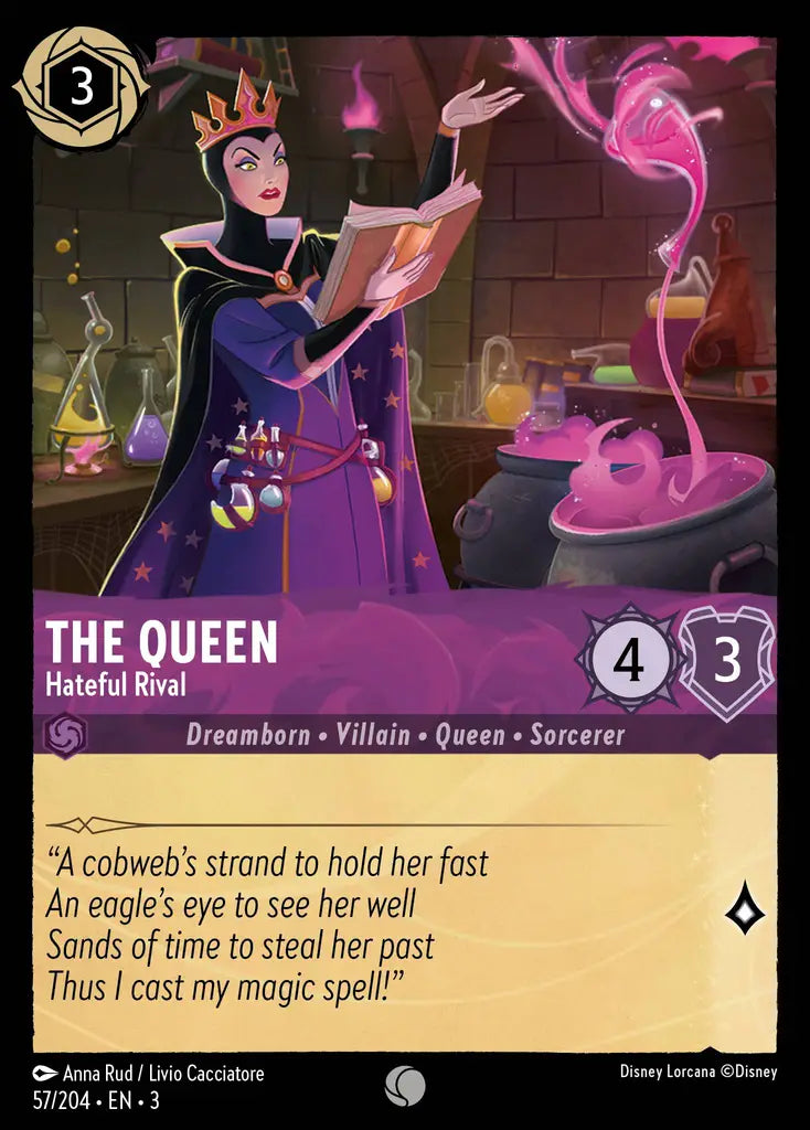 03 Into the Inklands - 057/204 - The Queen - Hateful Rival - FOIL