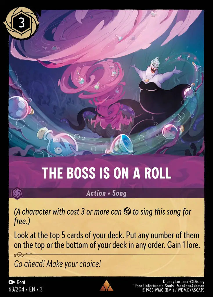 03 Into the Inklands - 063/204 - The Boss Is On A Roll - NON FOIL