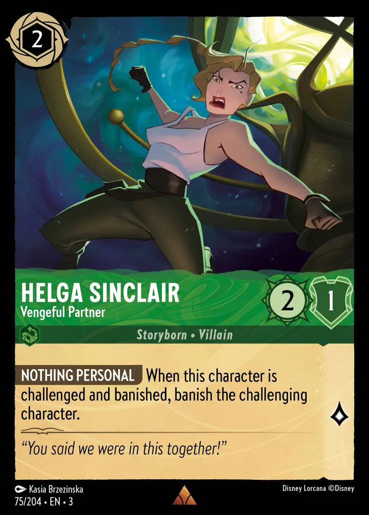 03 Into the Inklands - 075/204 - Helga Sinclair - Vengeful Partner - FOIL