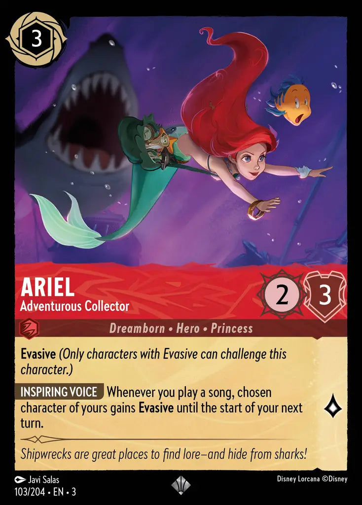 03 Into the Inklands - 103/204 - Ariel - Adventurous Collector - NON FOIL