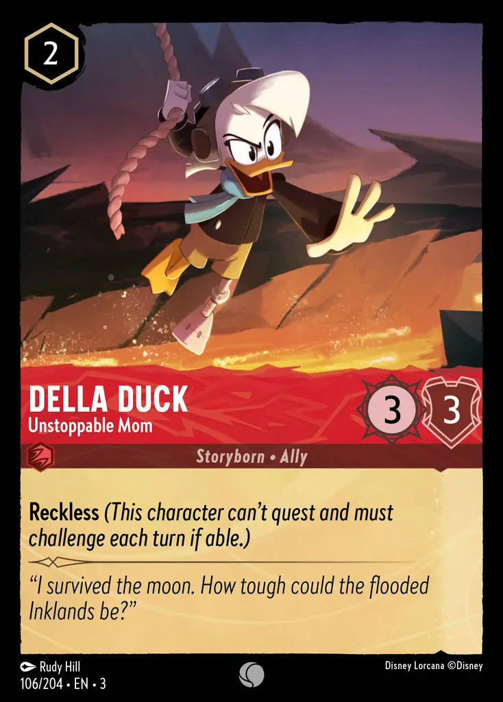 03 Into the Inklands - 106/204 - Della Duck - Unstoppable Mom - FOIL