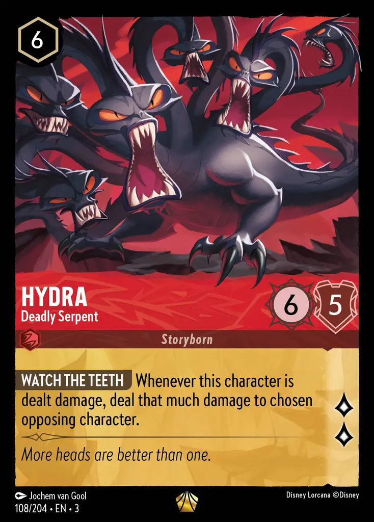 03 Into the Inklands - 108/204 - Hydra - Deadly Serpent - FOIL