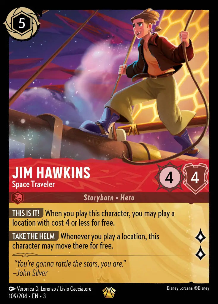 03 Into the Inklands - 109/204 - Jim Hawkins - Space Traveler - NON FOIL