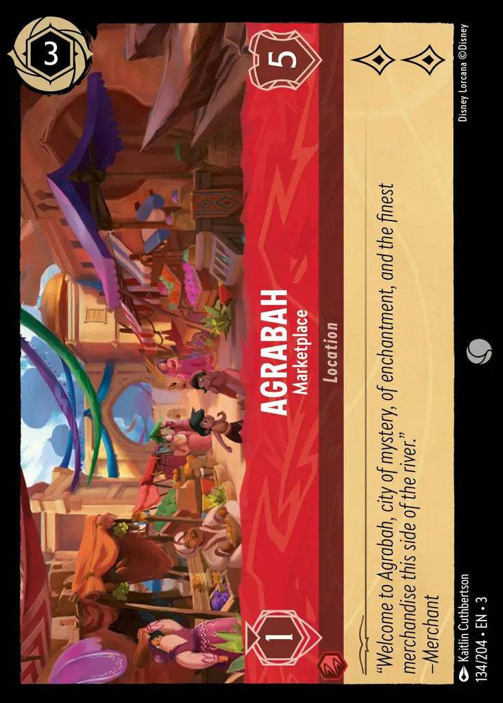 03 Into the Inklands - 134/204 - Agrabah - Marketplace - FOIL