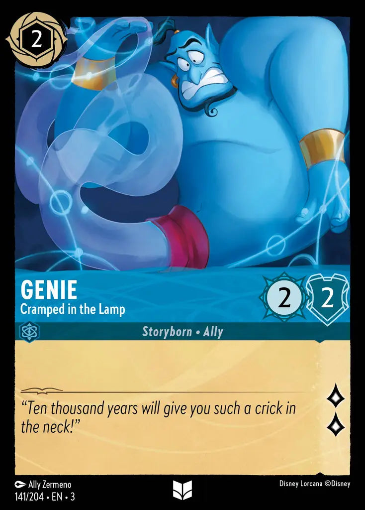 03 Into the Inklands - 141/204 - Genie - Cramped in the lamp - FOIL
