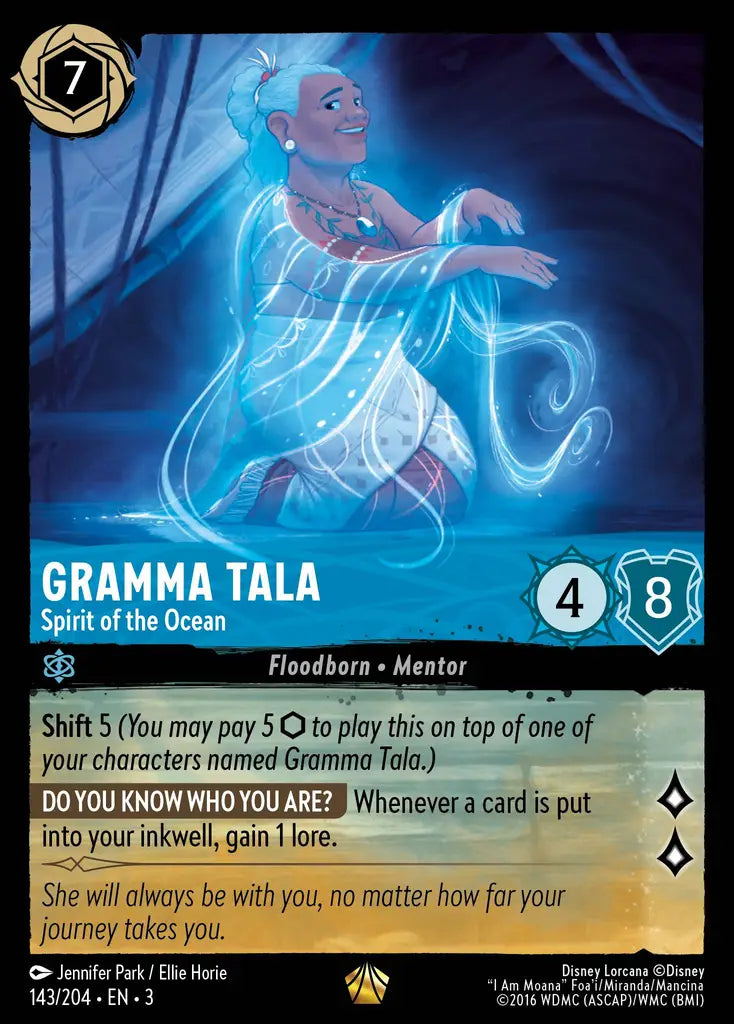 03 Into the Inklands - 143/204 - Gramma Tala - Spirit of the Ocean - NON FOIL