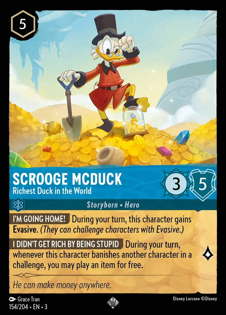 03 Into the Inklands - 154/204 - Scrooge McDuck - Richest Duck in the World - FOIL
