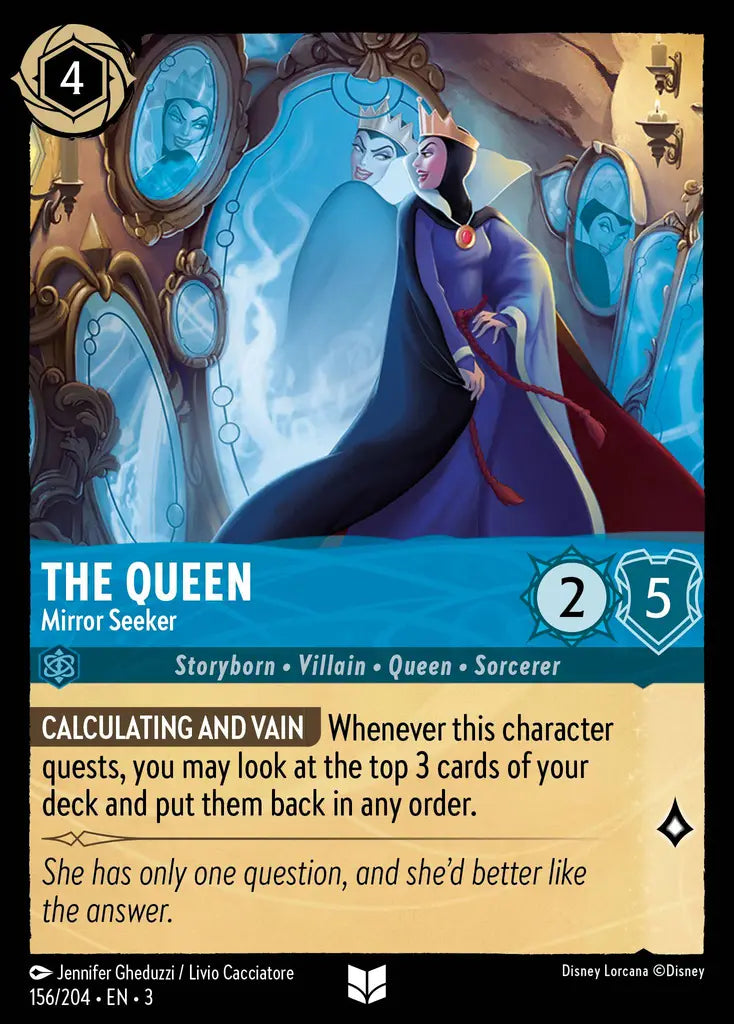 03 Into the Inklands - 156/204 - The Queen - Mirror Seeker - FOIL