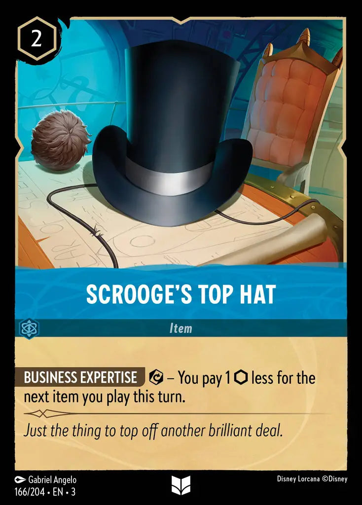 03 Into the Inklands - 166/204 - Scrooge's Top Hat - FOIL