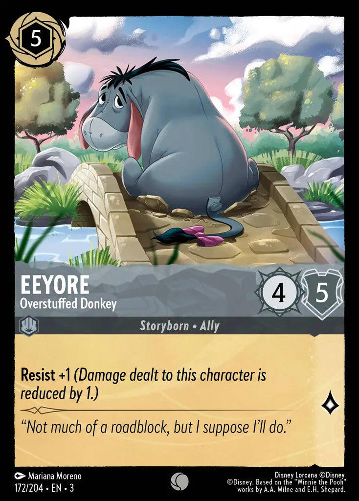 03 Into the Inklands - 172/204 - Eeyore - Overstuffed Donkey - FOIL