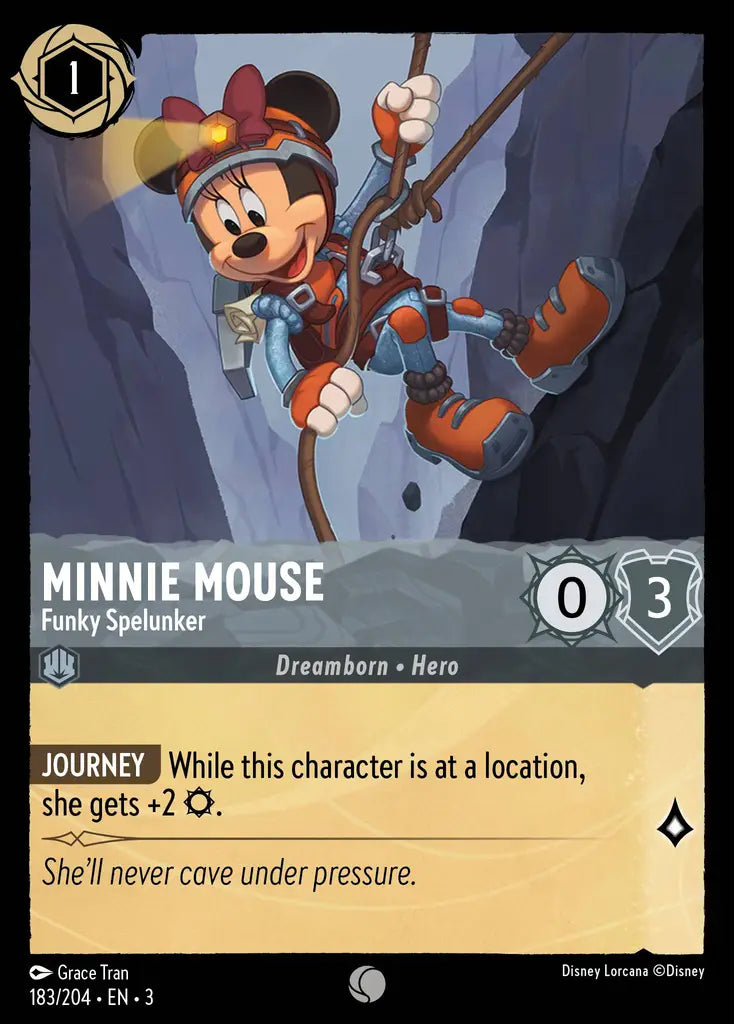 03 Into the Inklands - 183/204 - Minnie Mouse - Funky Spelunker - FOIL