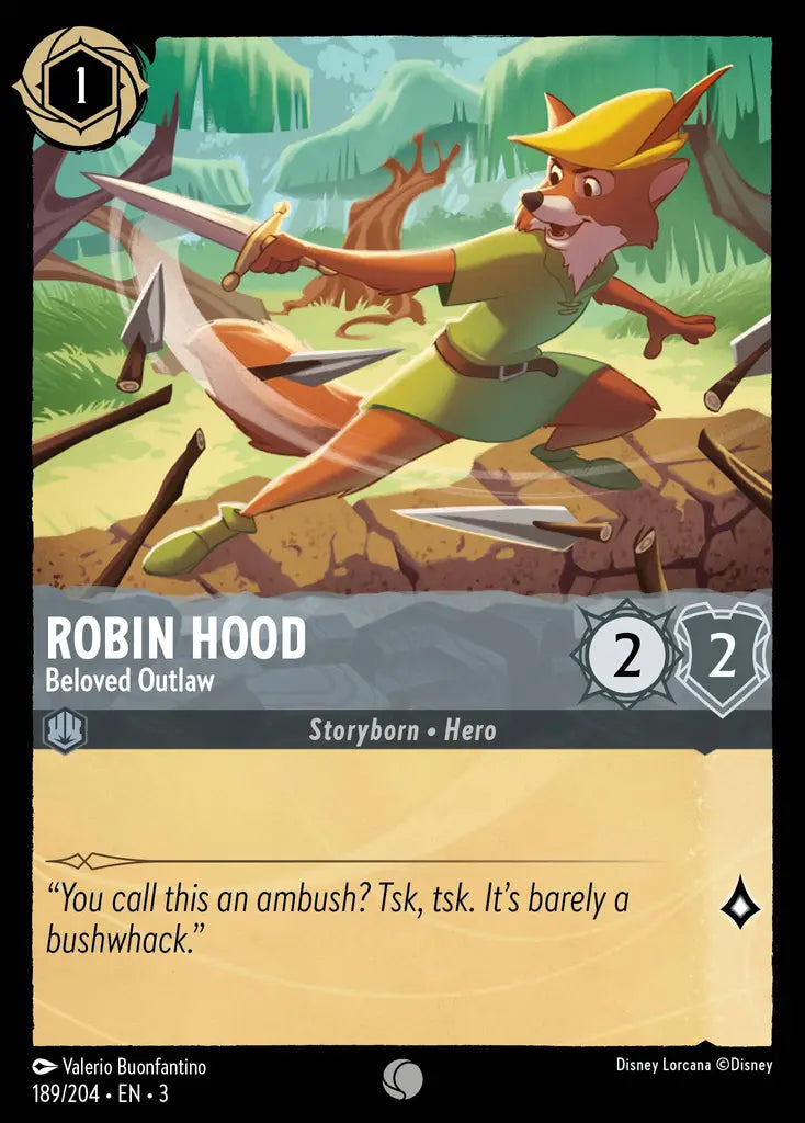 03 Into the Inklands - 189/204 - Robin Hood - Beloved Outlaw - FOIL