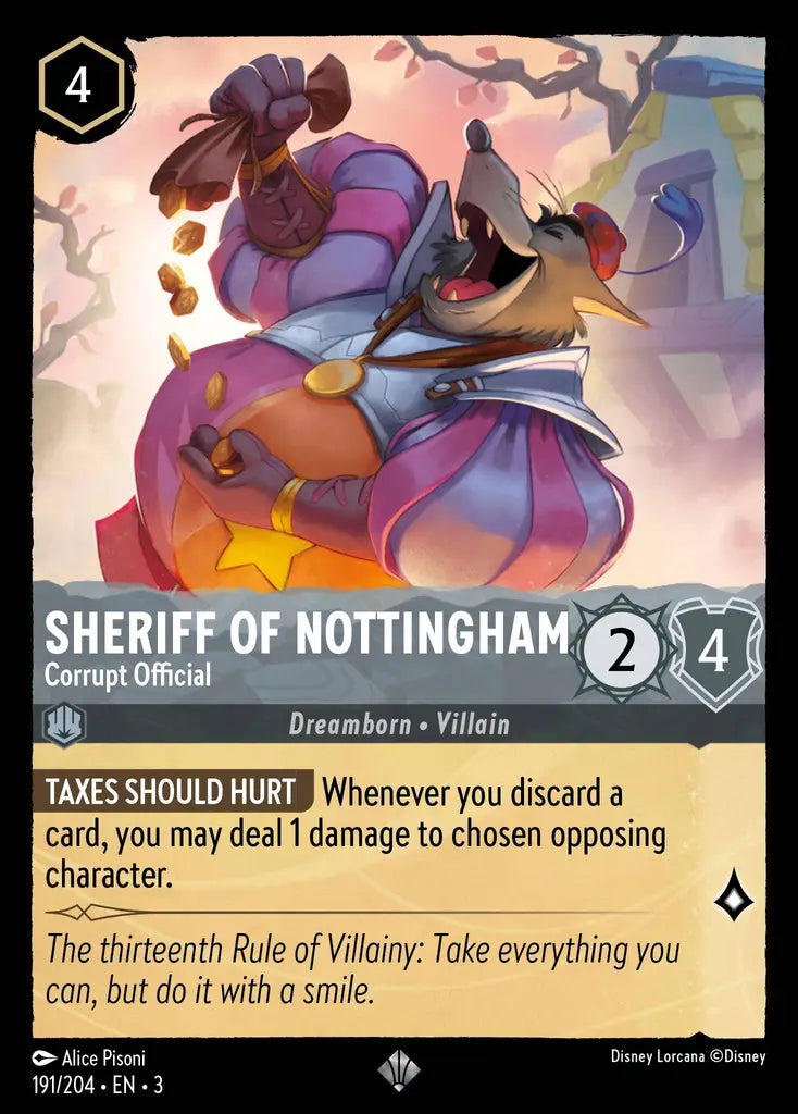 03 Into the Inklands - 191/204 - Sheriff of Nottingham - Corrupt Official - FOIL
