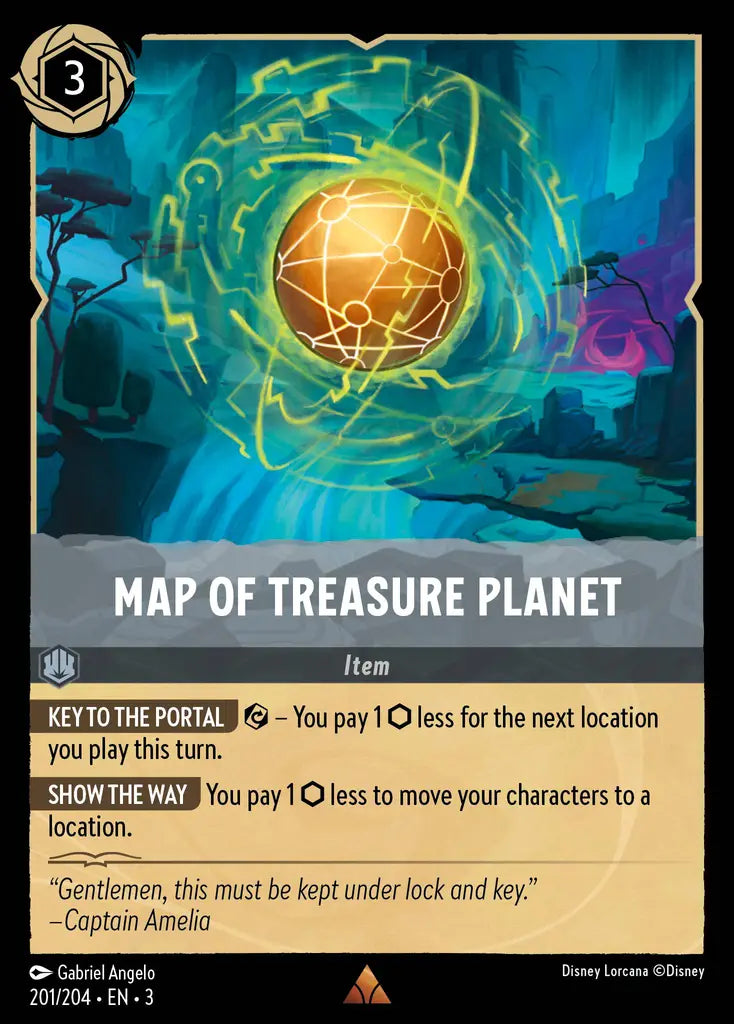 03 Into the Inklands - 201/204 - Map of Treasure Planet - FOIL