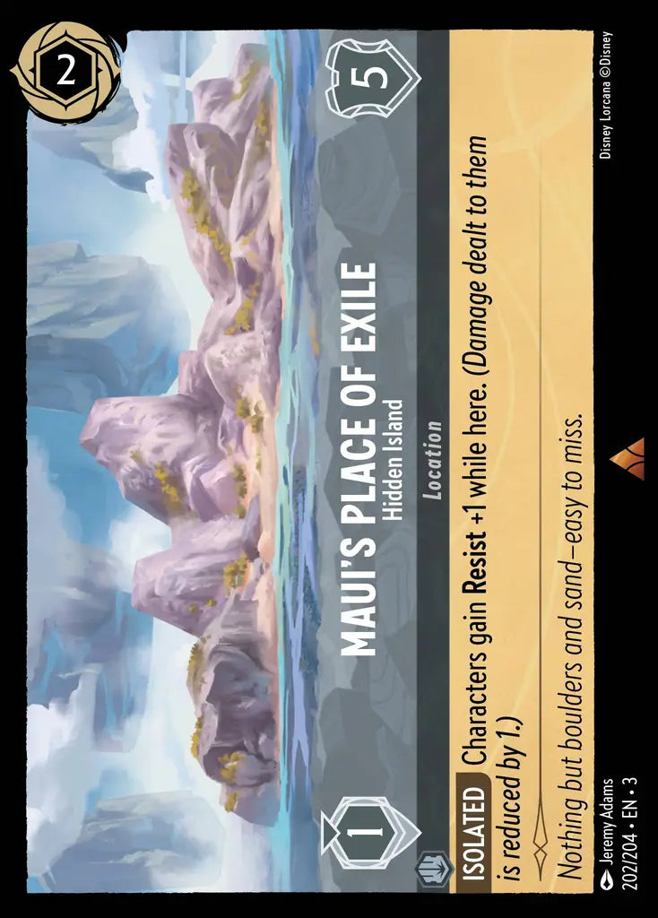03 Into the Inklands - 202/204 - Maui's Place of Exile - Hidden Island - FOIL