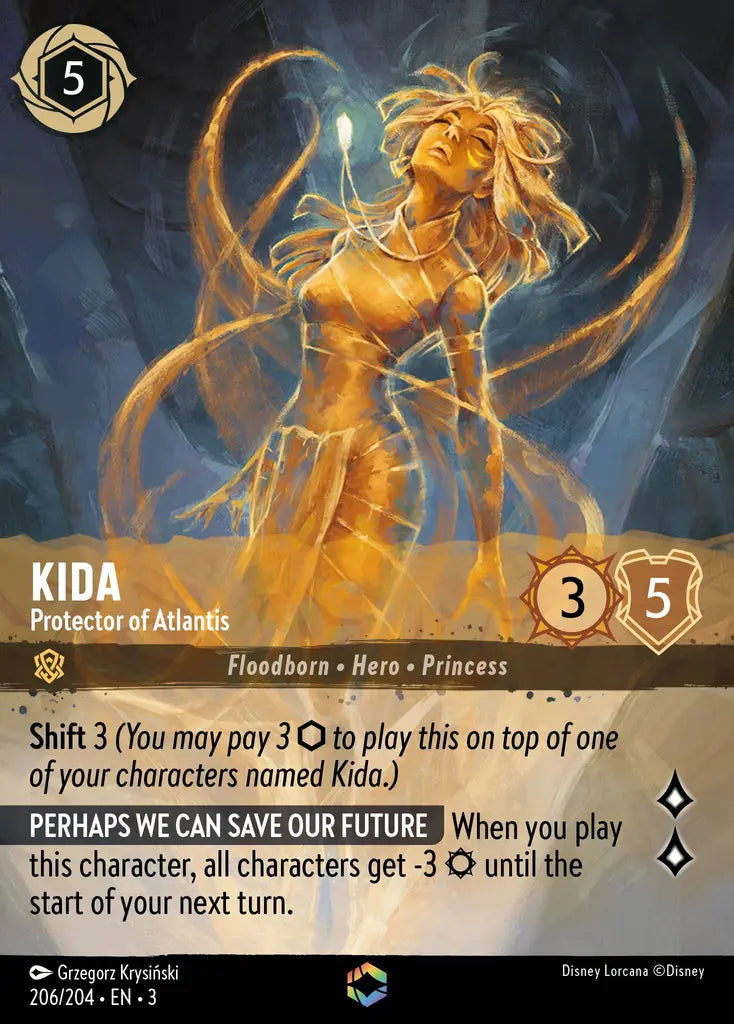 03 Into the Inklands - 206/204 - Kida - Protector of Atlantis - FOIL