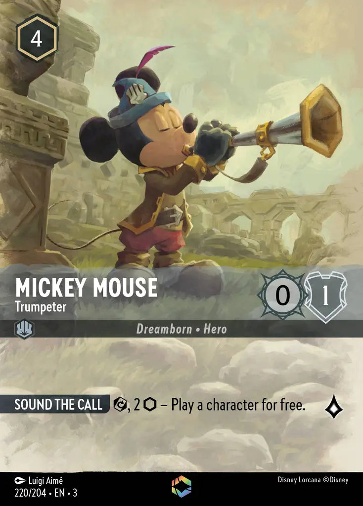 03 Into the Inklands - 220/204 - Mickey Mouse - Trumpeter - FOIL