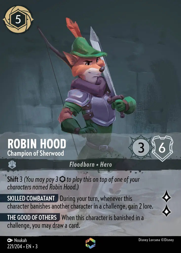 03 Into the Inklands - 221/204 - Robin Hood - Champion of Sherwood - FOIL