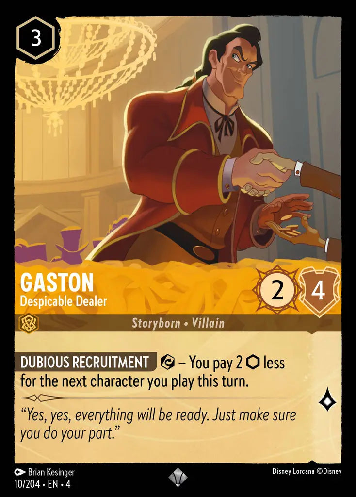 04 Ursula's Return - 010/204 - Gaston - Despicable Dealer - FOIL