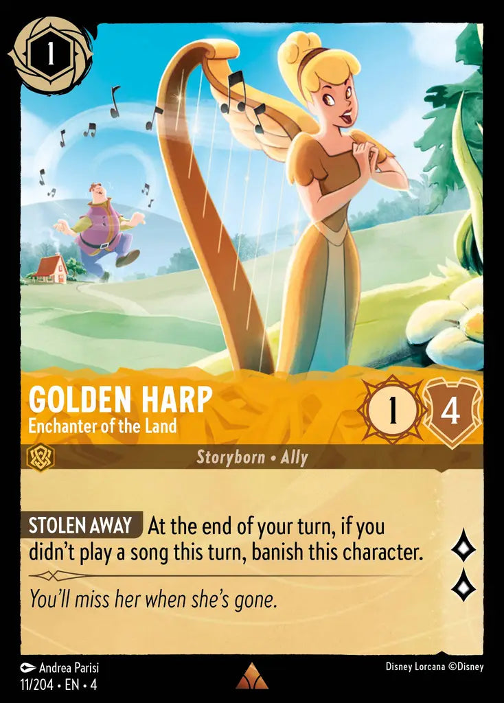 04 Ursula's Return - 011/204 - Golden Harp - Enchanter of the Land - FOIL