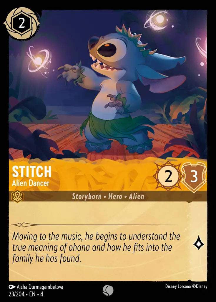 04 Ursula's Return - 023/204 - Stitch - Alien Dancer - FOIL