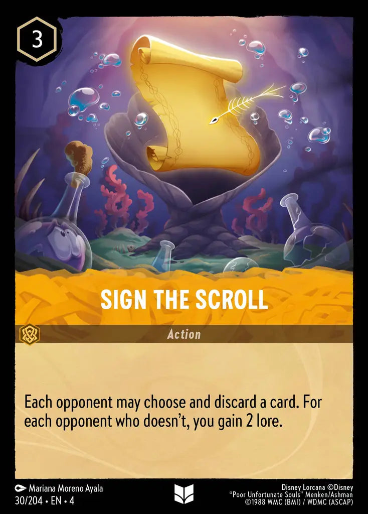 04 Ursula's Return - 030/204 - Sign the Scroll - FOIL